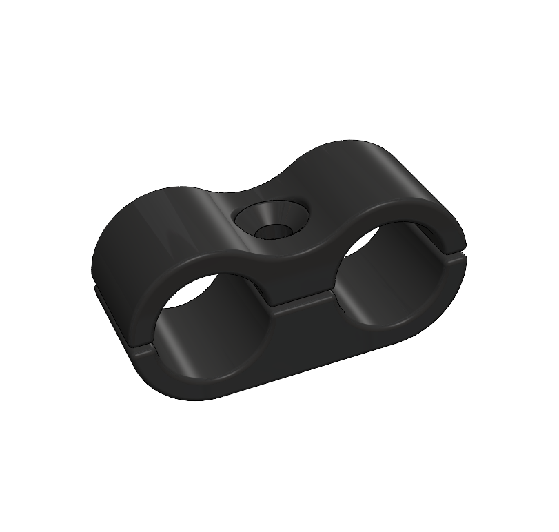 Dual 10 AN Line Clamp
